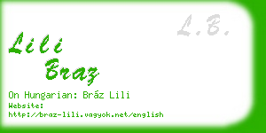 lili braz business card